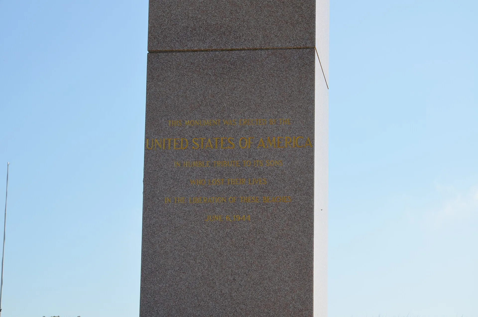 Le monument américain d’Utah Beach, dans les dunes de Sainte-Marie-du-Mont